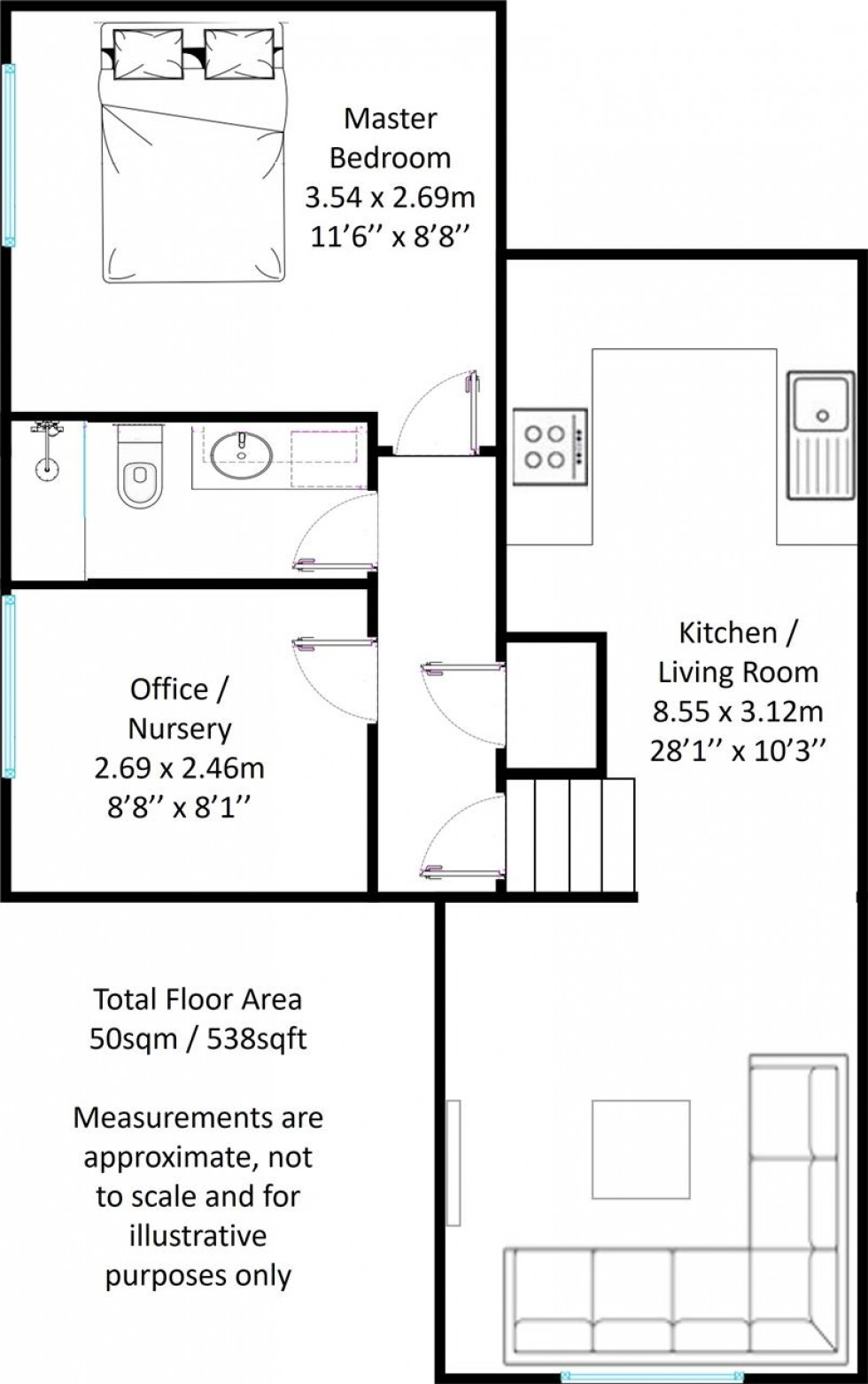 Floorplan for Moreton Road, South Croydon