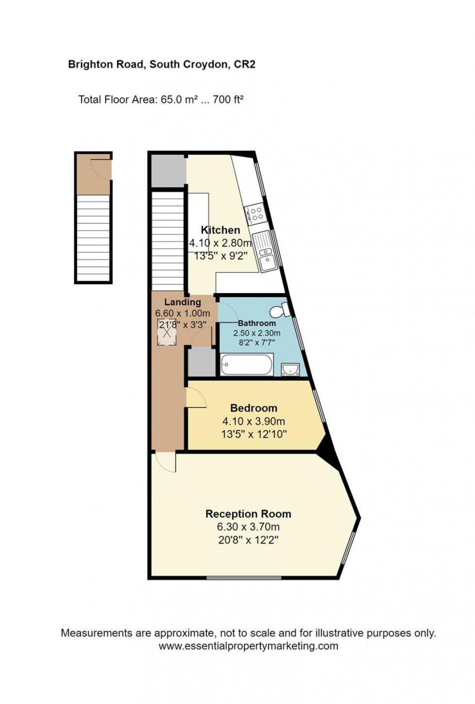 Floorplan for Kingsdown Court, South Croydon