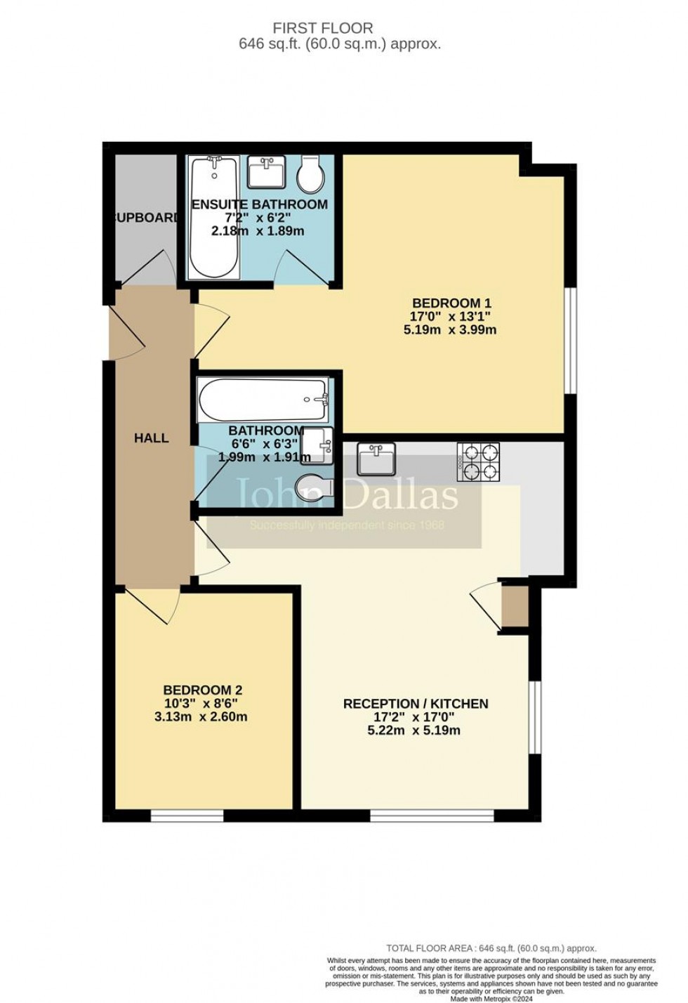 Floorplan for Red House Apartments, 269 Sanderstead Road, South Croydon