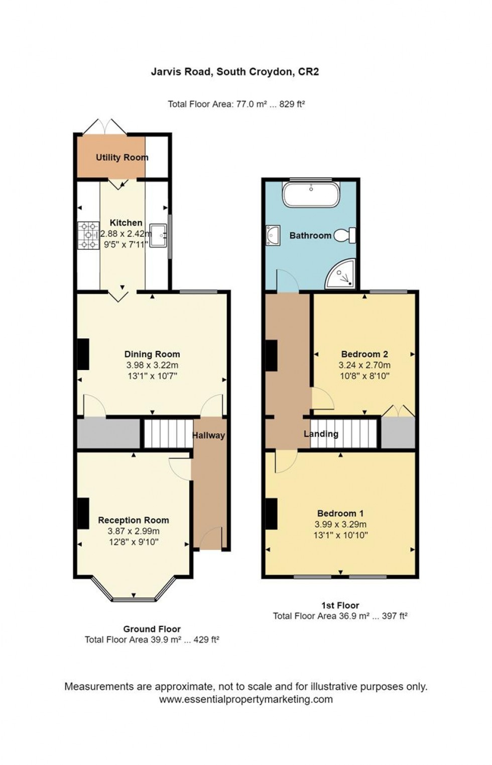 Floorplan for Jarvis Road, South Croydon