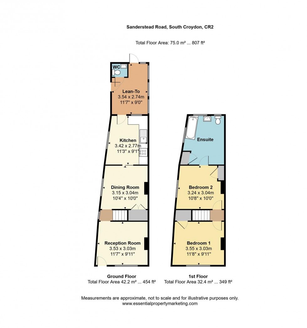 Floorplan for Sanderstead Road, South Croydon