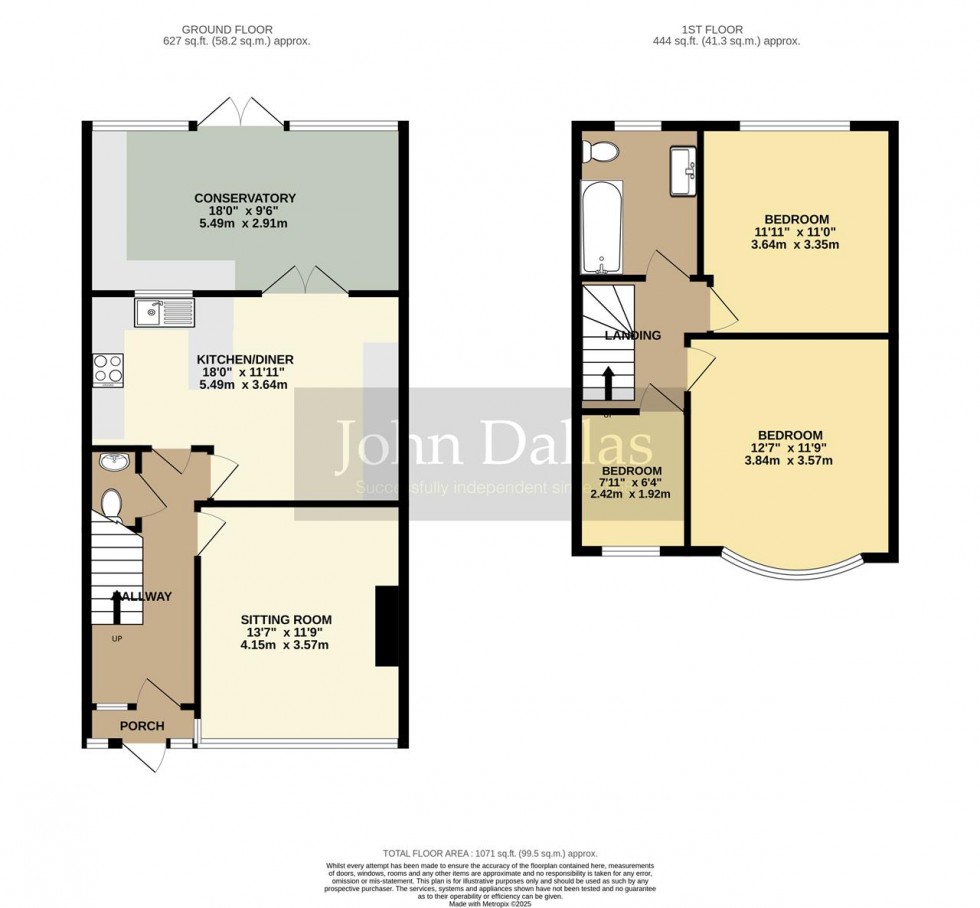 Floorplan for Kingswood Avenue, Thornton Heath